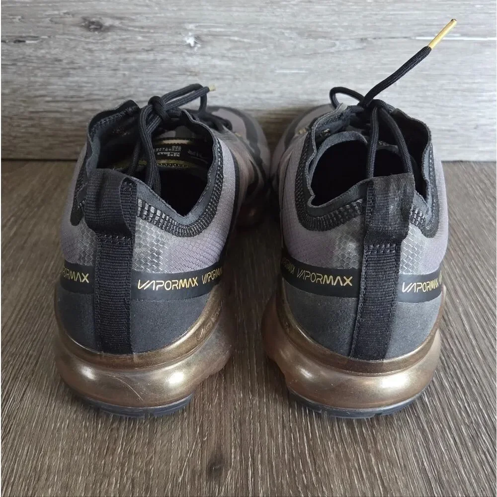 Nike Air Vapormax 2019 Black Metallic Gold Sneakers AR6631-002 Men's Size 13